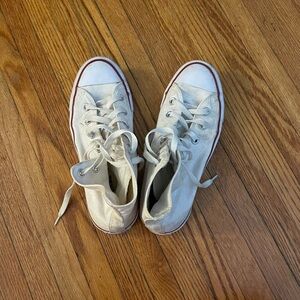 White converse women’s size 8 high top